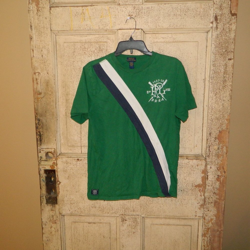 Boys Ralph Lauren Polo 1923-26 2nd VIII Tee Shirt Size XL 18-20 (J-33)